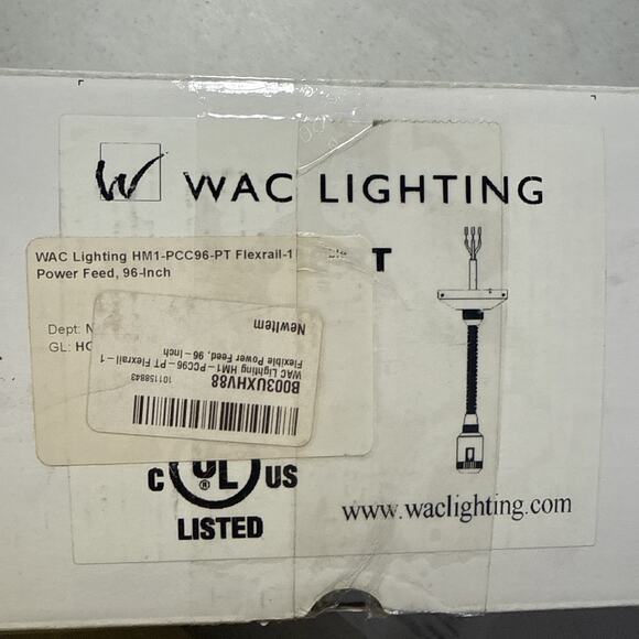 WAC Lighting HM1-PCC96-PT Flexible Ceiling Power Feed 96 inch *READ DESCRIPTION - Picture 16 of 16